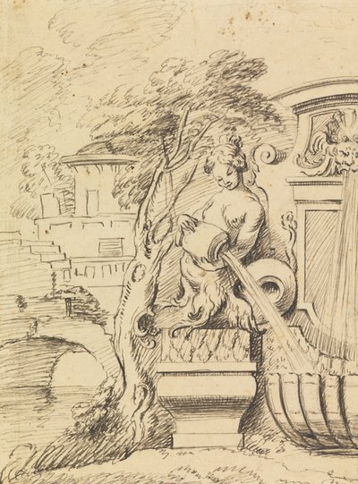 Design for a Fountain by Gilles Marie Oppenord